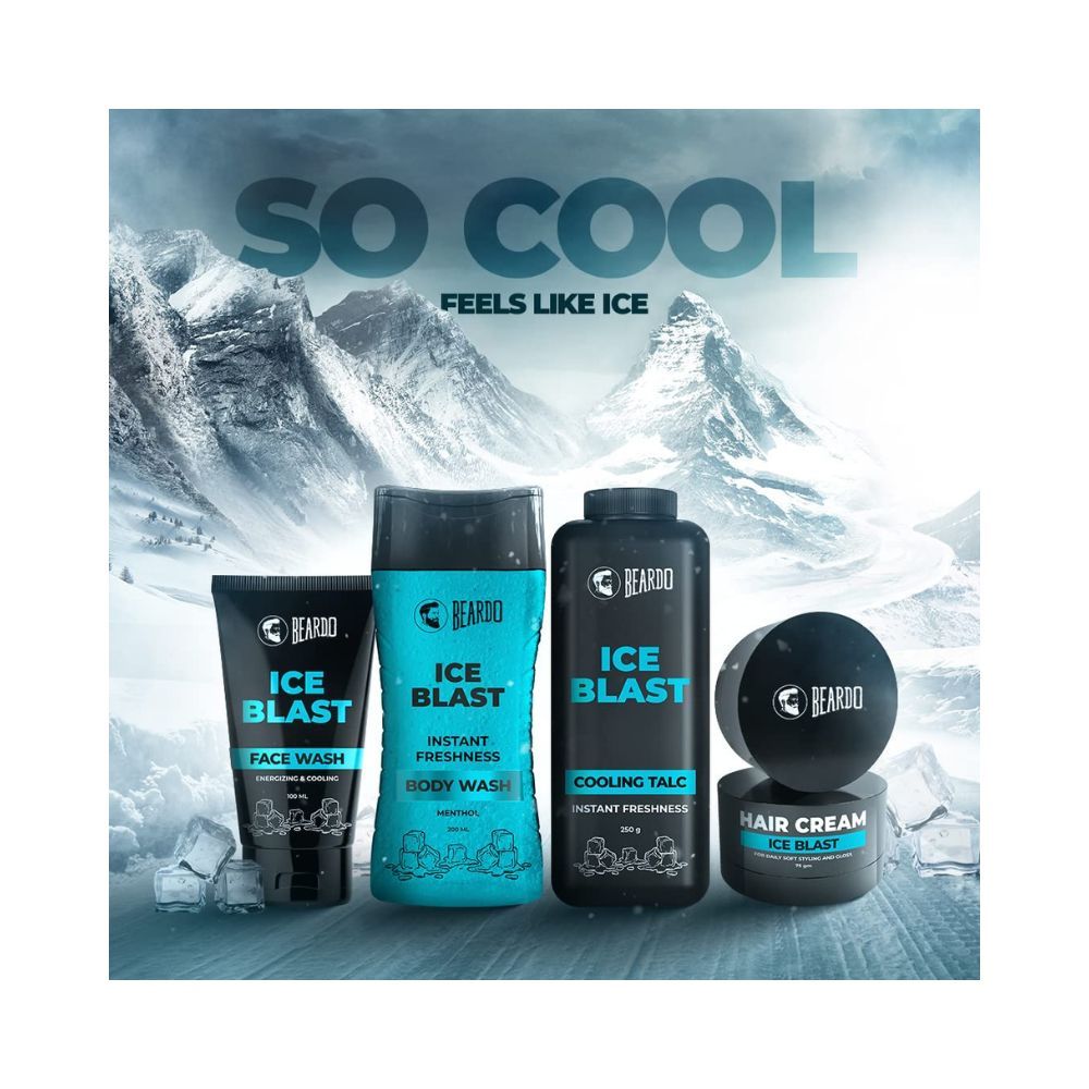 BEARDO Ice Blast Cooling Facewash for Men| INSTANT Icy freshness | Menthol