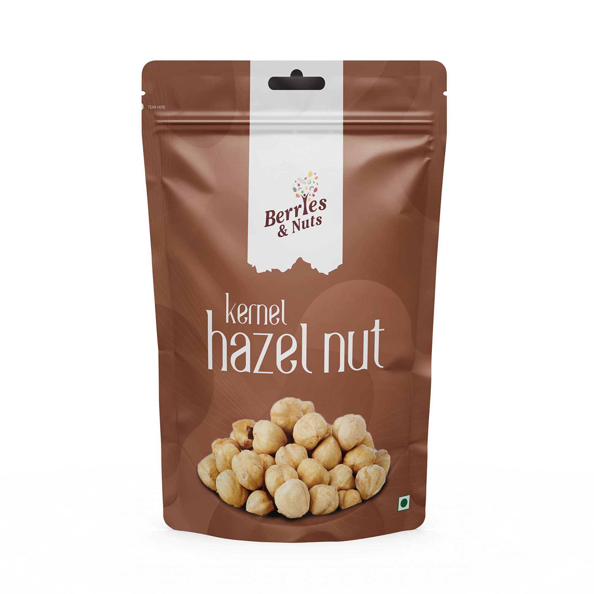 Berries And Nuts Jumbo Hazel Nuts 400 Grams Pouch | Hazel Nut Kernels | 2 Pack of 200 Grams