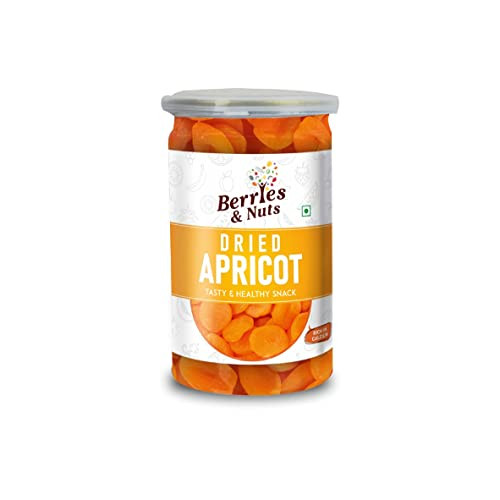 Berries And Nuts Premium Jumbo Dried Turkish Apricot | Turkel, Seedless Apricot, Khurbani | 400 Grams | 2 Bottle Of 200 Grams