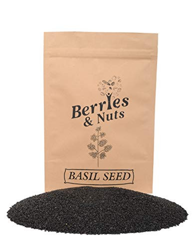 Berries And Nuts Premium Raw Basil Seeds | Sabjya Seed, Tulsi Beenj, Tukmariya | 2 Kg