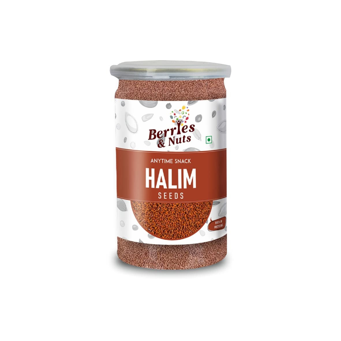 Berries And Nuts Premium Sortex Aliv Seeds | Ashalu, Halu, Halim Seeds| 250 Grams | 1 Bottle of 250 Grams