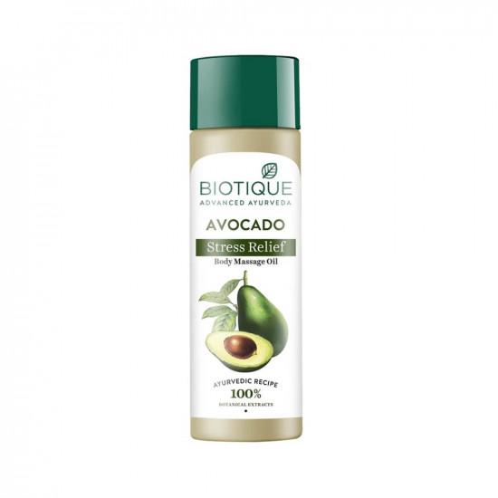 Biotique Cado Stress Relief Avocado Stress Relief Body Massage Oil | Heals and Hydrates dry skin