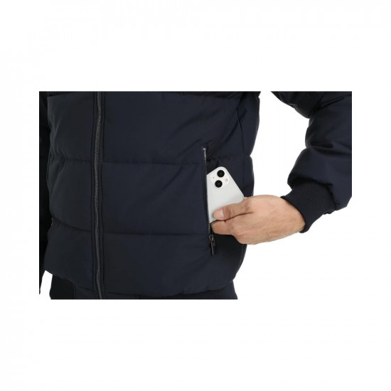 Blaq Ash Stylish Men's Bomber Puffer Jacket - Warm Winter Coat for Trendy Fashion