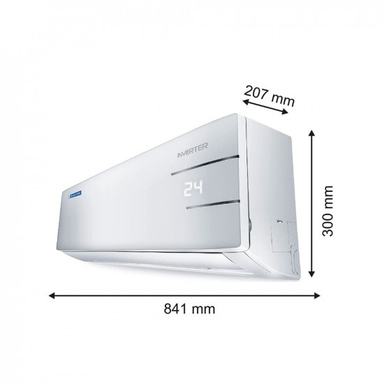 Blue Star 1.5 Ton 3 Star Convertible 4 in 1 Cooling Inverter Split AC (Copper, Compact, Stabalizer Free Operation, Super Quiet, Smart Ready, Blue Fins, Energy Saver, 2023 Model, IB318YKU, White)
