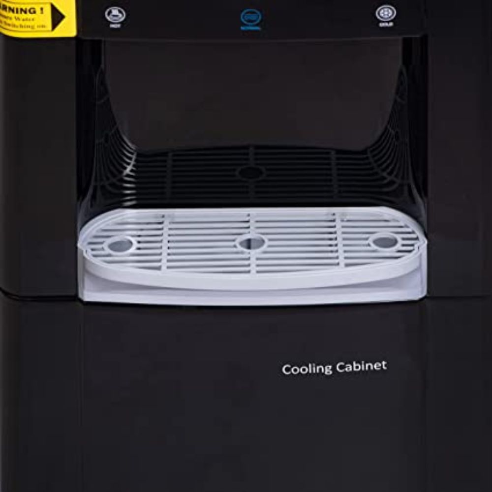 Blue Star Water Dispenser with Refrigerator - Black Color