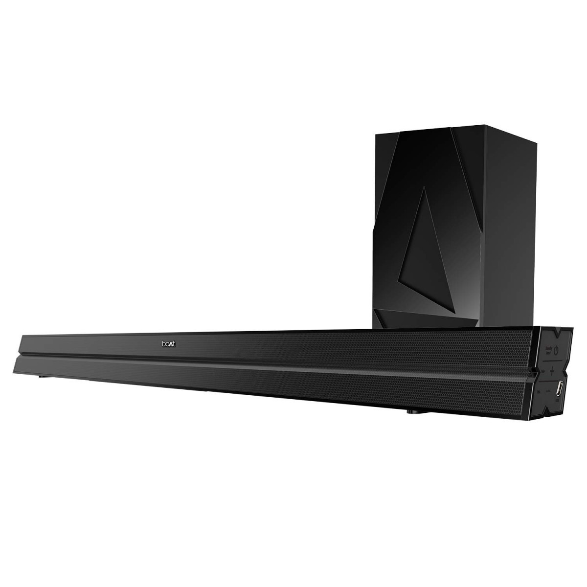 boAt Aavante Bar 1580 21 Channel Home Theatre Soundbar with 120W Signature Sound Wired Subwoofer Multiple Connectivity Modes Entertainment EQ ModesPremium Black