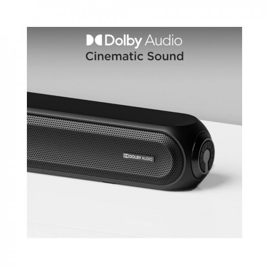 boAt Aavante Bar 1680D Bluetooth Soundbar with Dolby Audio, 120W RMS Signature Sound, 2.1 Channel, 3D Surround Sound, Multi-Compatibility and Master Remote Control(Knight Black)