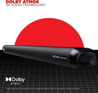 boAt Aavante Bar 4000DA with Dolby Atmos 3D 200 W Bluetooth Soundbar Premium Black 21 Channel