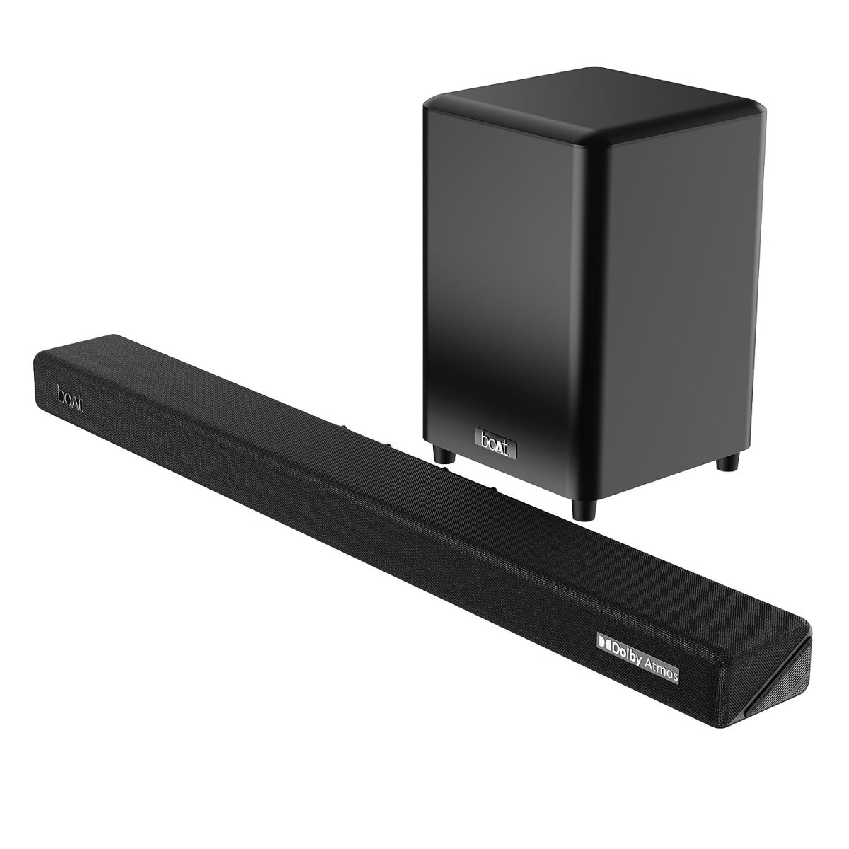 boAt Aavante Bar 4100DA Bluetooth Soundbar with Dolby Atmos 3D Cinematic Sound300W RMS Signature Sound312 Channel BT v53Multi-ConnectivityEQ Modes Remote ControlPremium Black