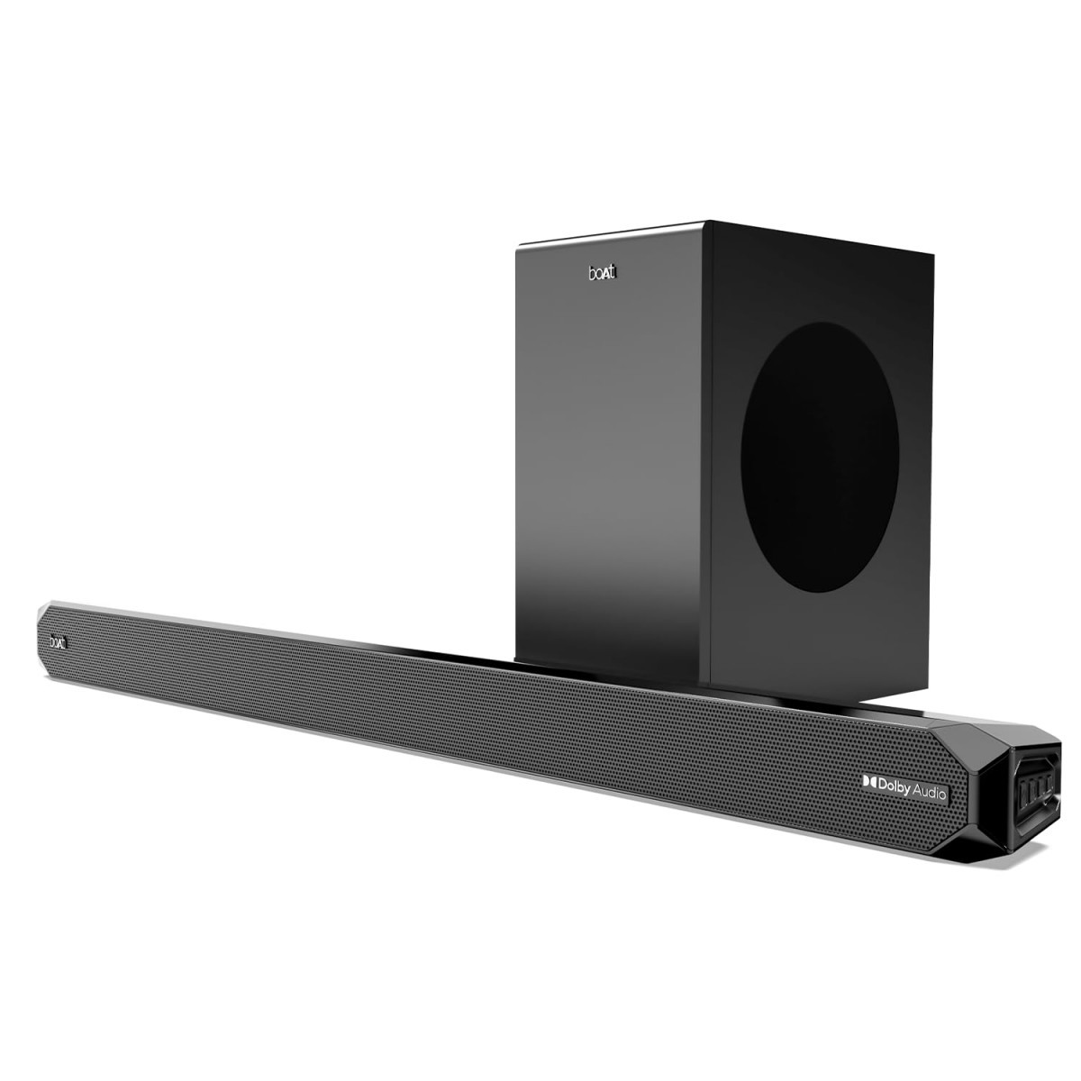 boAt Aavante Bar A2060 Dolby 21 Channel Soundbar wWired Subwoofer Dolby Audio 160 W Output Multi-Connectivity EQ Modes Master Remote  Bluetooth v53Premium Black