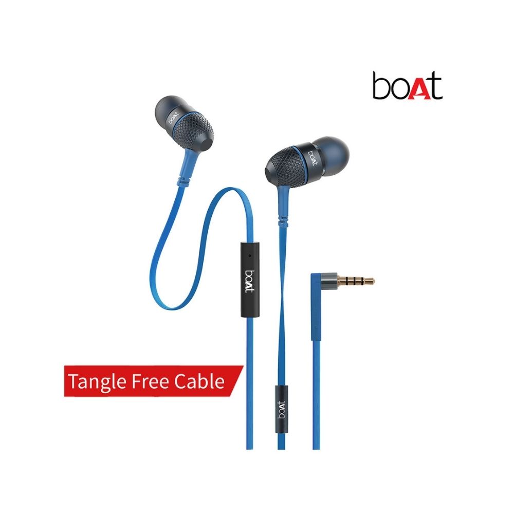 boAt BassHeads 228 in-Ear Wired Earphones (Blue)