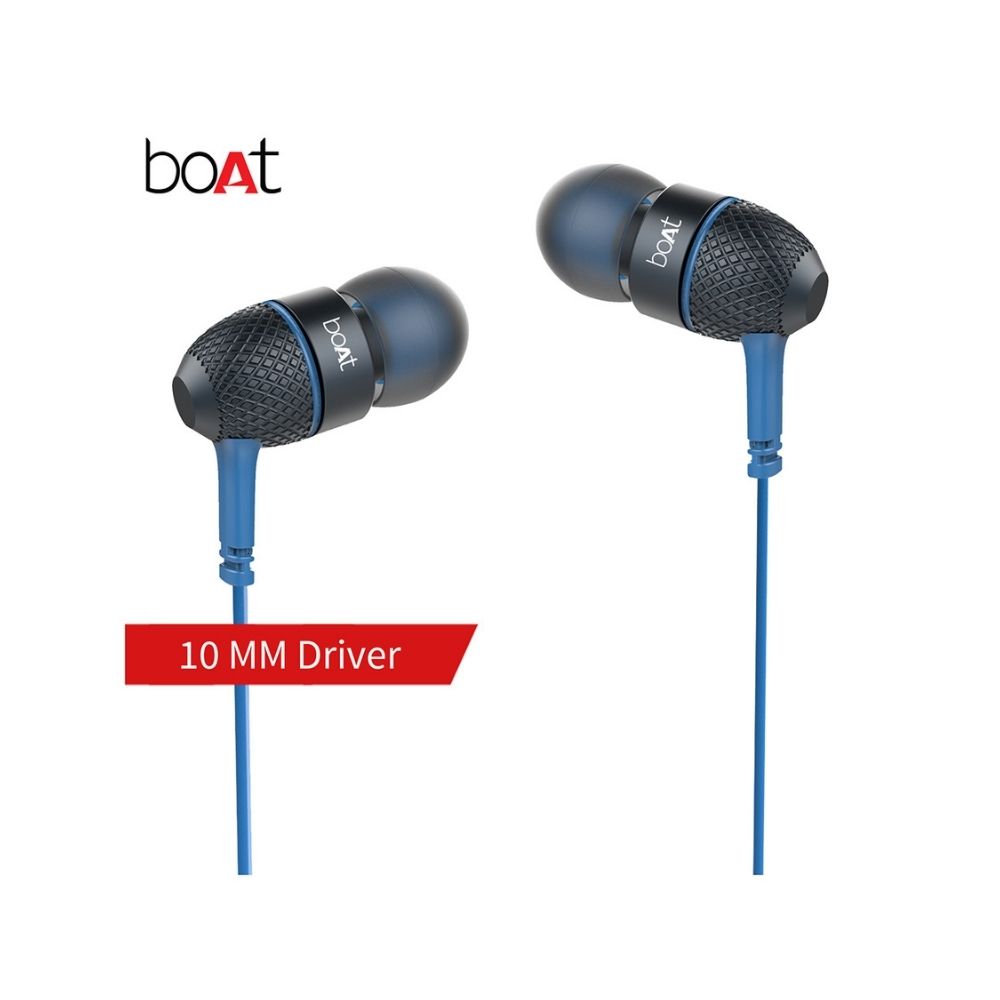 boAt BassHeads 228 in-Ear Wired Earphones (Blue)