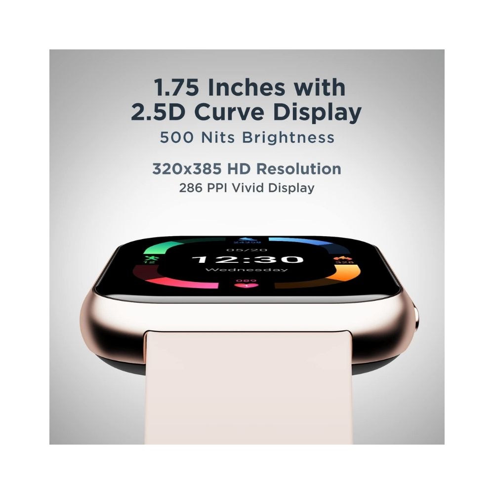 boAt Blaze Smartwatch with 1.75â HD Display, Fast Charge, Apollo 3 Blue Plus Processor, 24x7 Heart Rate & SpO2 Monitor(Cherry Blossom)