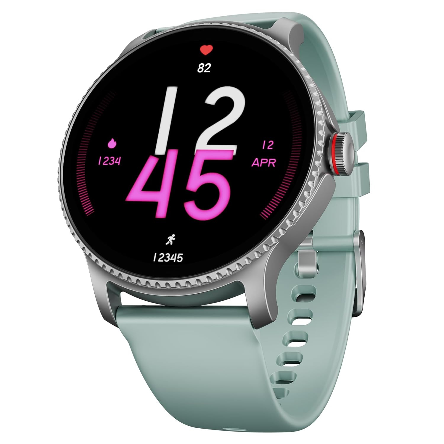 boAt Lunar Discovery w 139 35 cm HD Display Turn-by-Turn Navigation DIY Watch Face Studio Bluetooth Calling Emergency SOS QR Tray Smart Watch for Men  WomenMint Green