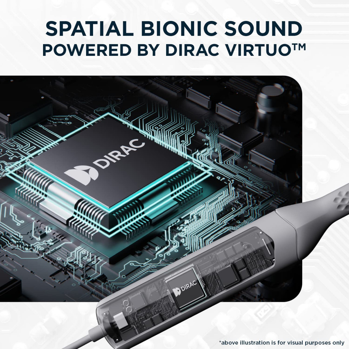 boAt Rockerz Apex Bluetooth Wireless in Ear Earphones with Spatial Bionic Sound Powered by Dirac Virtuo Touch Sensors Beast Mode ENx Tech30H PlaytimeASAP ChargeClassic Grey
