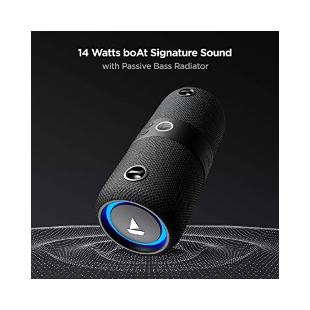 boAt Stone 1200 14W Bluetooth Speaker with Upto 9 Hours Battery RGB LEDs IPX7 and TWS FeatureBlack