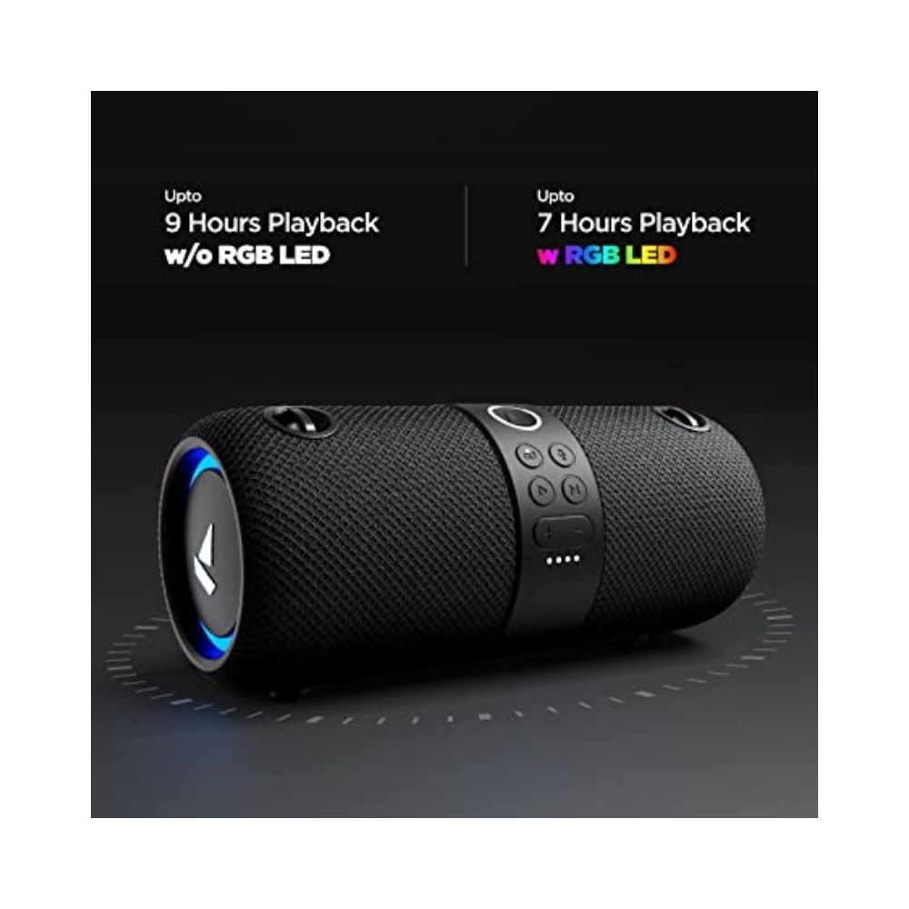 boAt Stone 1200 14W Bluetooth Speaker with Upto 9 Hours Battery RGB LEDs IPX7 and TWS FeatureBlack