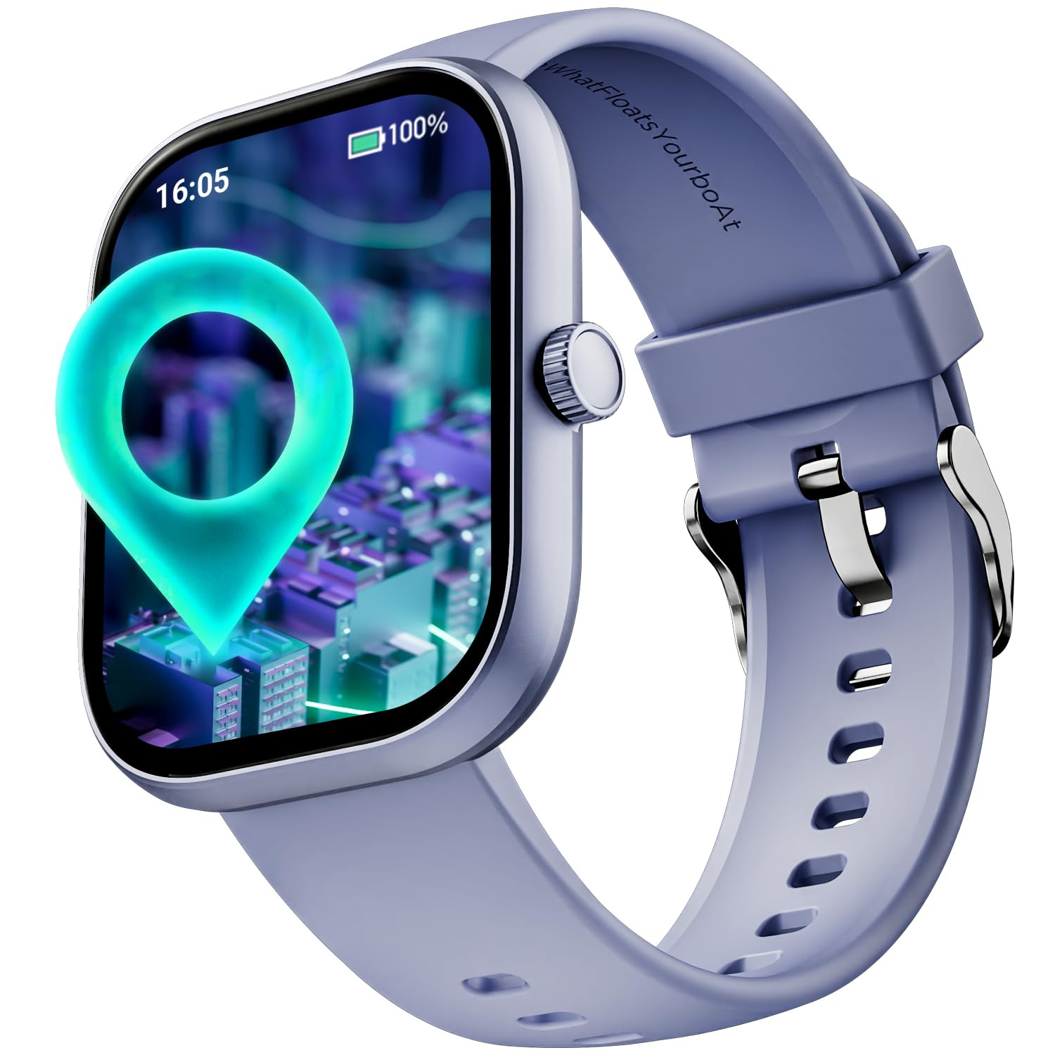 Boat Wave Sigma 3 wTurn-by-Turn Navigation 201 51 cm HD Display Bluetooth Calling Crest OS QR Tray Watch Face Studio Coins Emergency SOS Smart Watch for Men  WomenSapphire Breeze