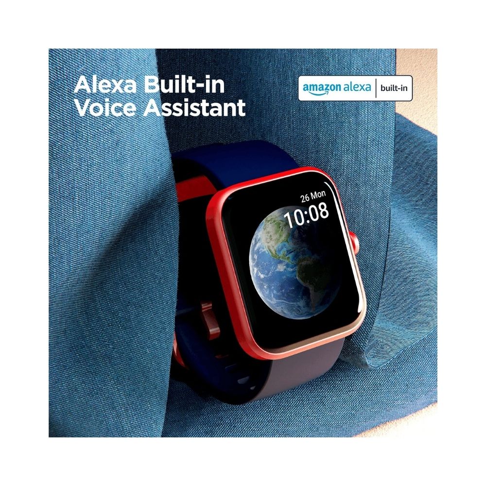 boAt Xtend Smartwatch with Alexa Built-in, 1.69â HD Display (Deep Blue)