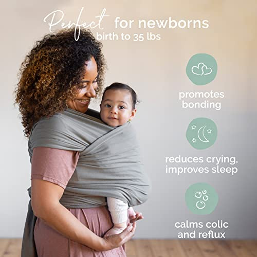 Boba Baby Wrap - Grey - 0-18 months