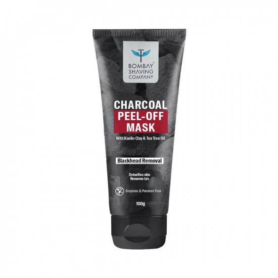 Bombay Shaving Company Activated Charcoal Peel Off Mask With 5X Detoxifying Power, Fights Pollution And De-Tans Skin For Men And Women, 100G (Pack Of 1)