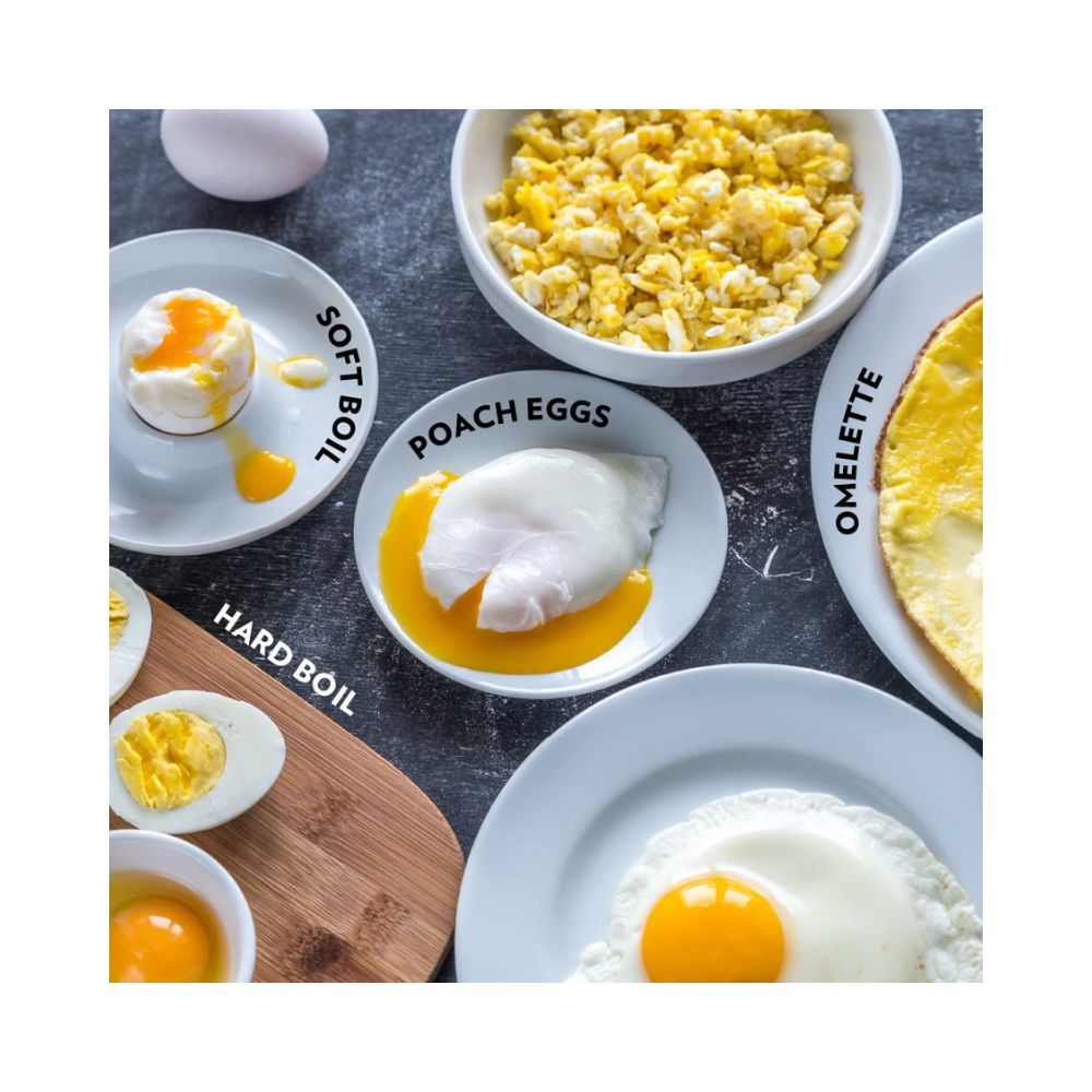 Borosil Electric Egg Boiler 8 Egg Capacity For Hard Soft Medium Boiled Eggs