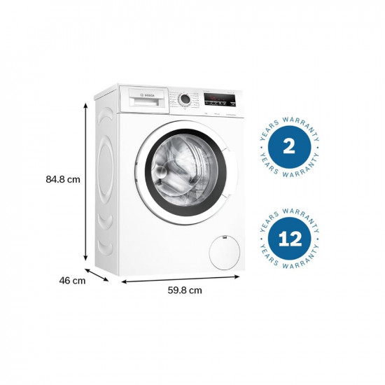 Bosch 6 kg 5 Star Inverter Fully Automatic Front Loading Washing Machine with In - built Heater (WLJ2016WIN, White )