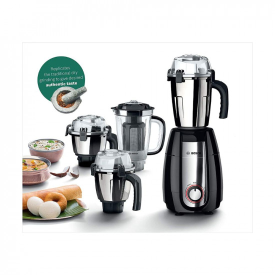 Bosch Appliances TrueMixx Pro Mixer Grinder MGM8642BIN 750W 4 Jars Black