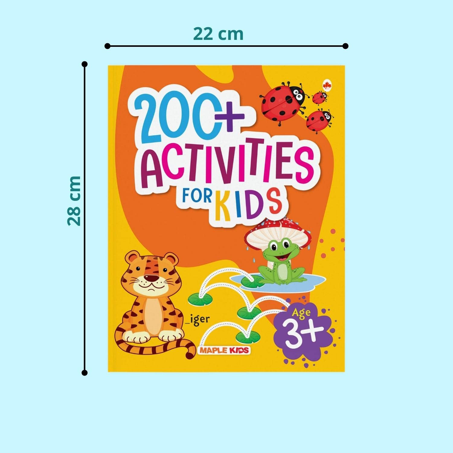 Brain Activity Book for Kids - 200+ Activities for Age 3+,Size
