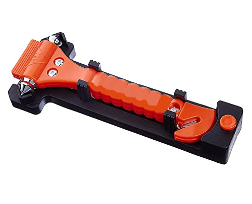 BROGBUS Car Accessories Emergency Escape and Rescue Tool with Seatbelt Cutter and Window Glass Hammer