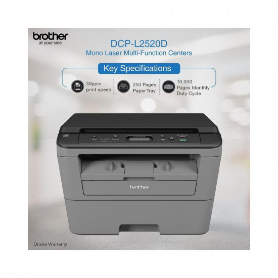 Brother DCP-L2520D Multi-Function Monochrome Laser Printer with Auto-Duplex Printing