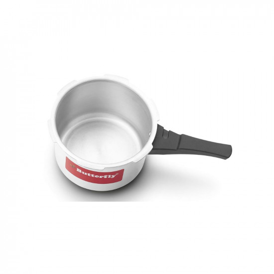 Butterfly Cordial Induction Base Aluminium Pressure Cooker with Outer Lid 3 Litres Silver