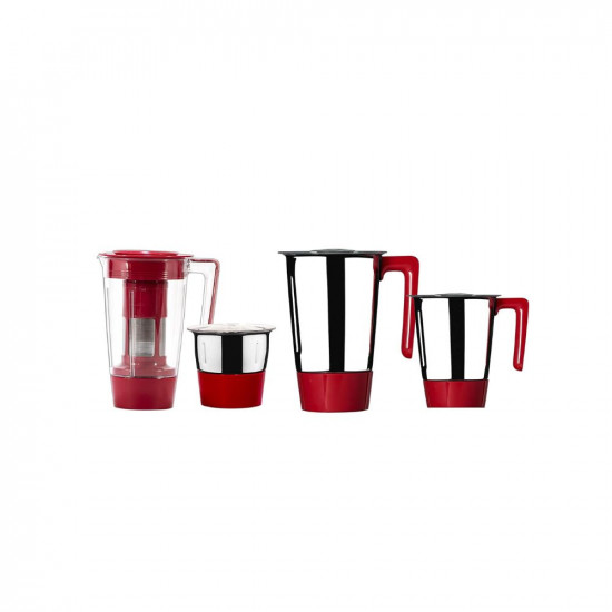 Butterfly Lightning Mixer Grinder 750W 4 Jars Red