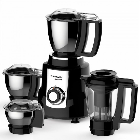 Butterfly Magnum 12 Hp Mixer Grinder 4 Jar 900 Watt Black