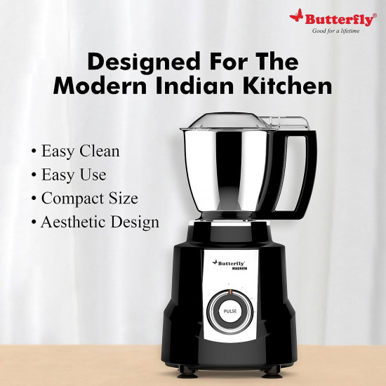 Butterfly Magnum 12 Hp Mixer Grinder 4 Jar 900 Watt Black