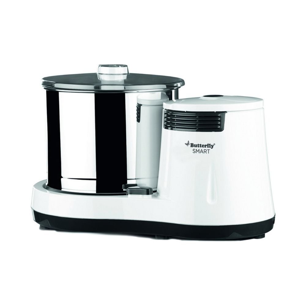 Butterfly Smart Wet Grinder, 2L (White) with Coconut Scrapper Attachment