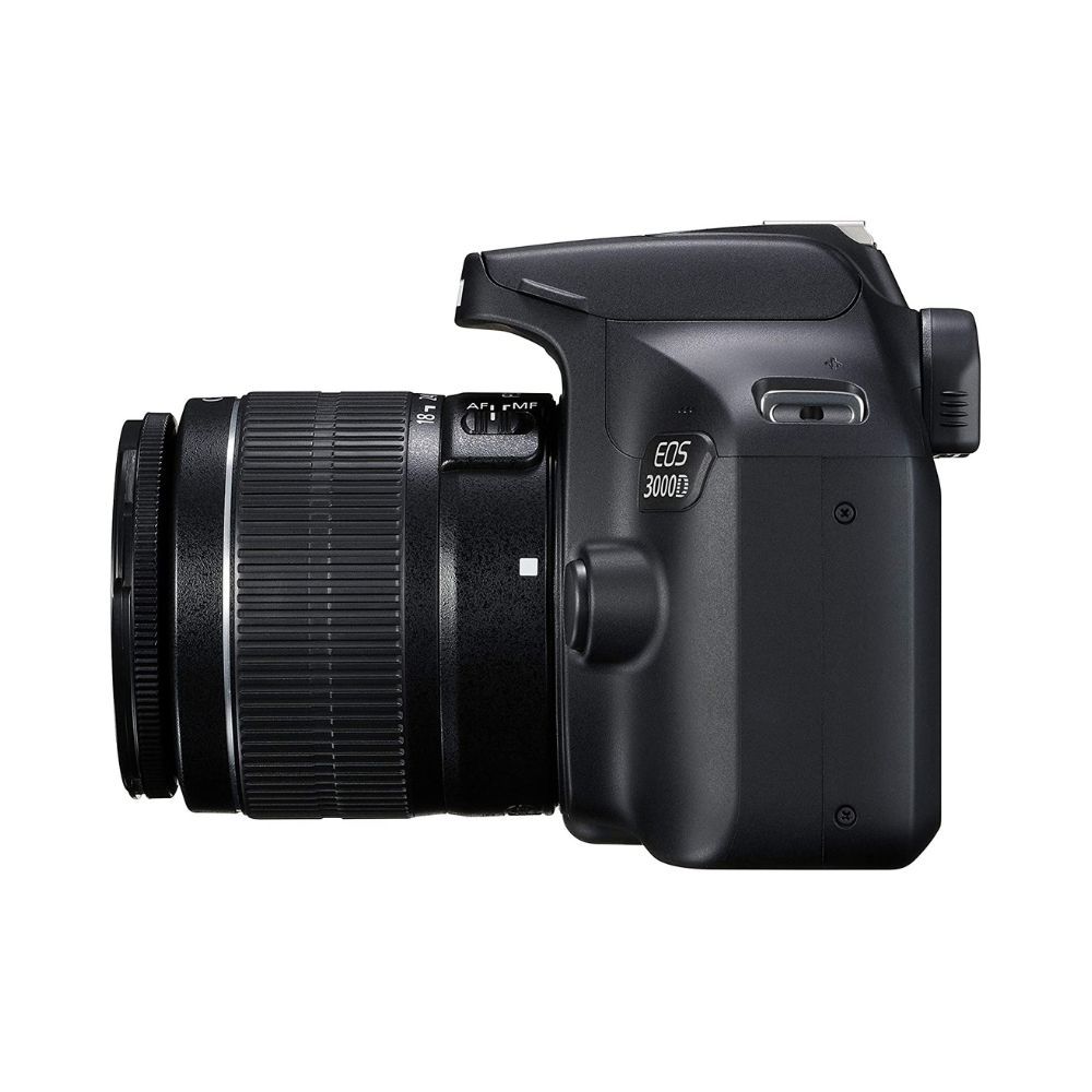 Canon EOS 3000D 18MP Digital SLR Camera Black with 18-55mm is II Lens 16GB Card and Carry Case