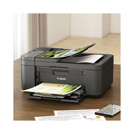 Canon PIXMA E4570 All-in-One, Wireless, Mono/Colour, Print, Scan, Copy, Fax, Duplex Printing, 5.2 cm LCD