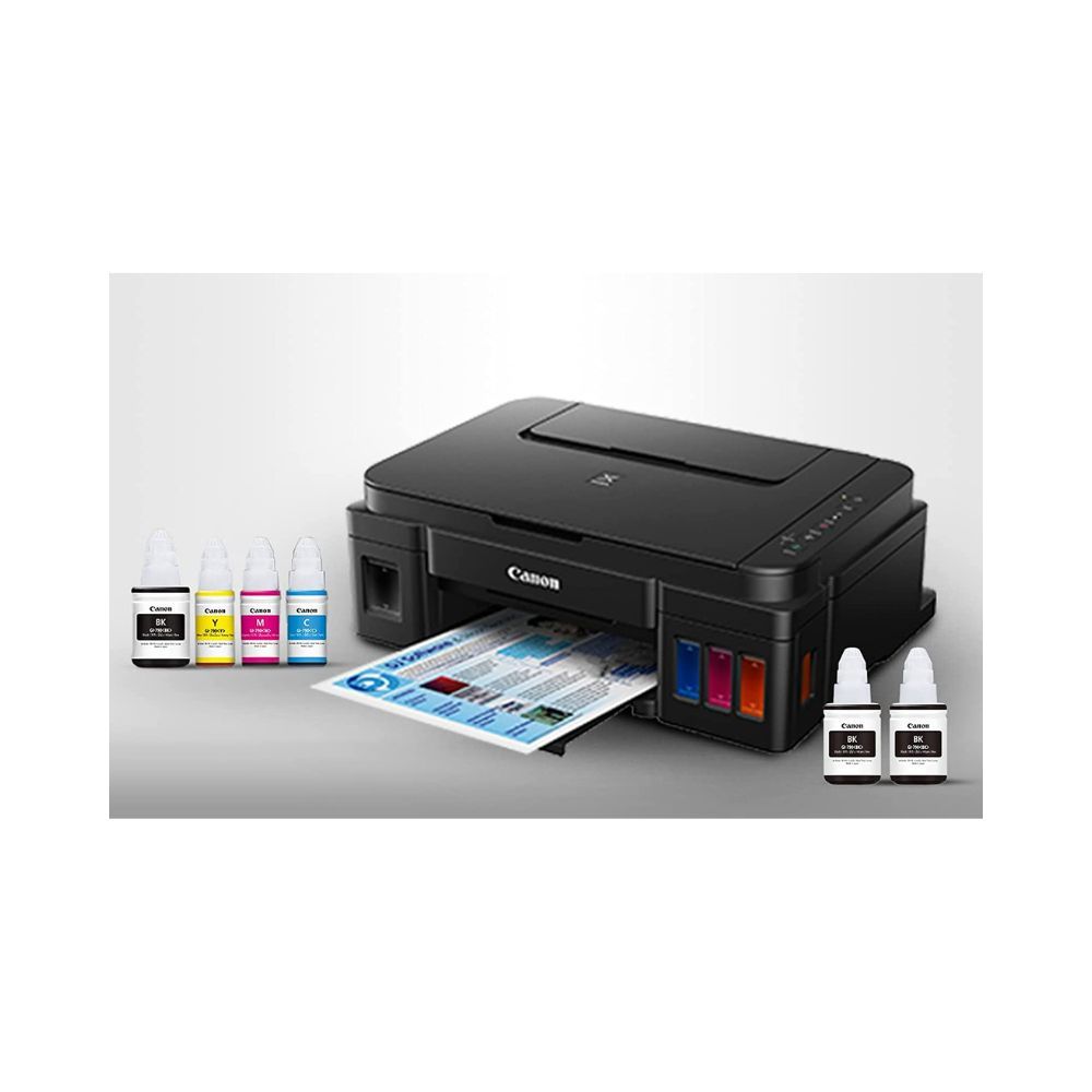 Canon PIXMA G3000 All-in-One WiFi Ink Tank Colour Printer with 2 Additional Black Ink Bottles