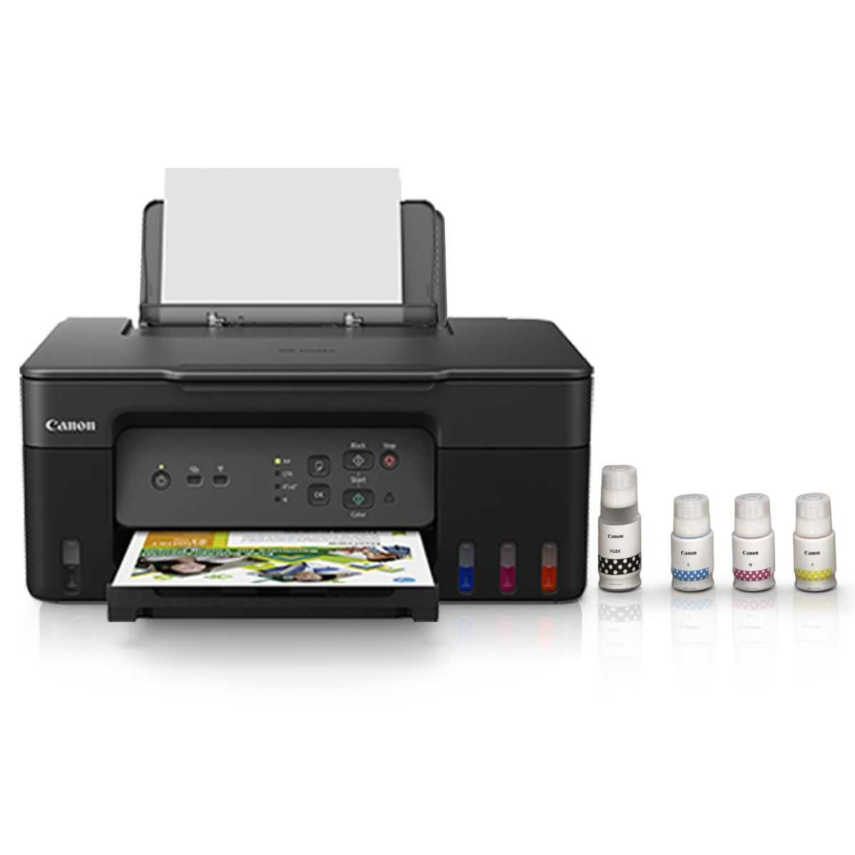 Canon PIXMA MegaTank G3730 All-in-one Print Scan Copy Wireless Inktank Printer with Small Size Ink Bottles