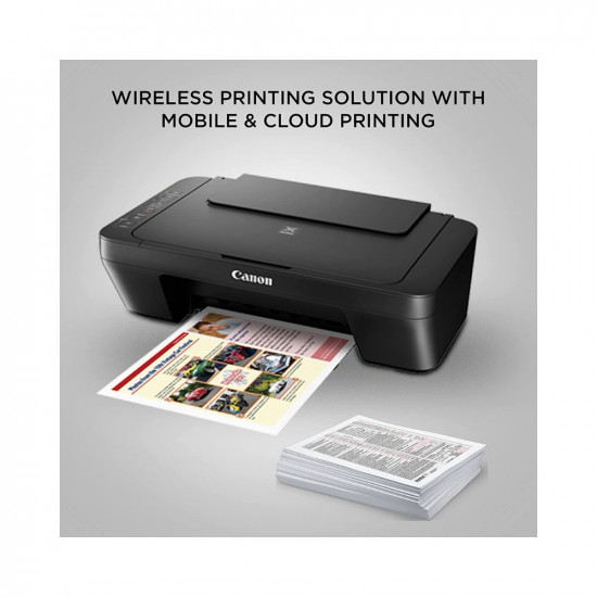 Canon Pixma MG 3070S All-in-One Wireless Inkjet Colour Printer (Black) with 1 Colour Cartridge