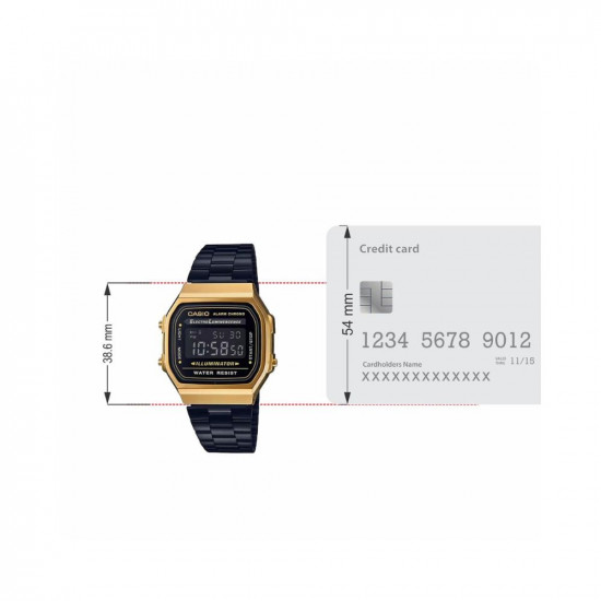 Casio a168wegb digital bracelet watch 2025 in black