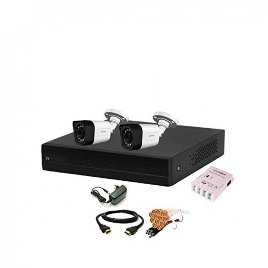 Cp Plus 4 Channal HD DVR 1080p 1PcsOutdoor Camera 24 MP 2PcsCombo Set