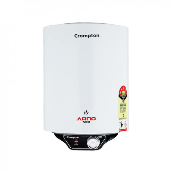 Crompton Arno Neo 10-L 5 Star Rated Storage Water Heater with Advanced 3 Level Safety (White)