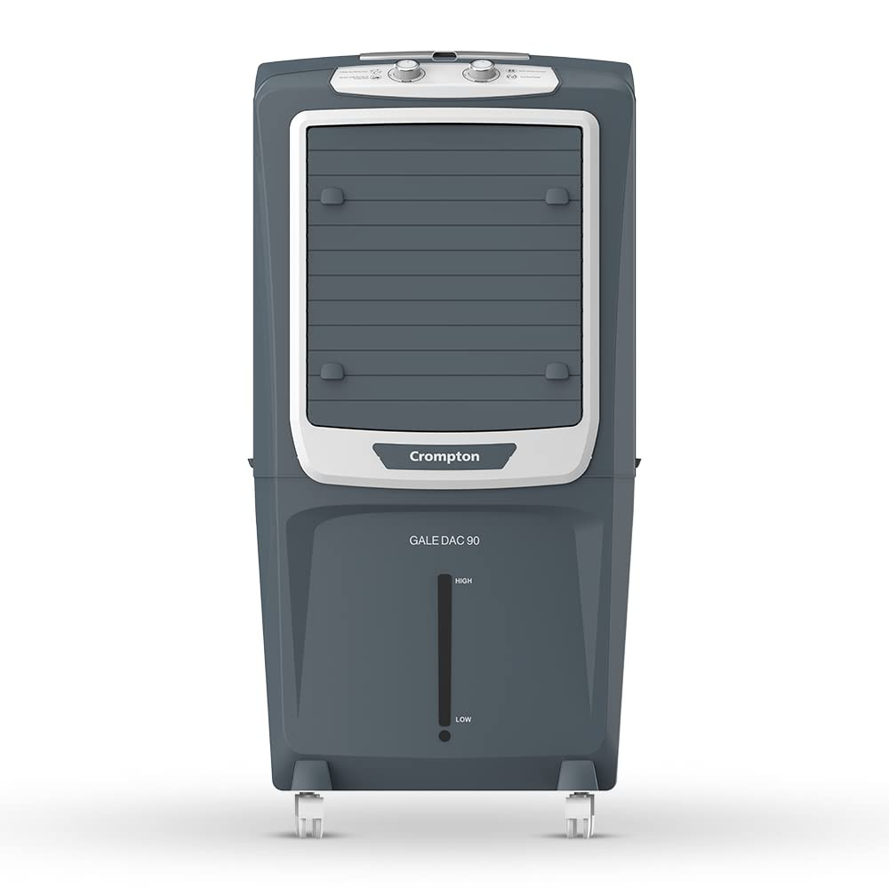 Crompton Gale 90 Litres Desert Air Cooler for home  Large  Easy Clean Ice Chamber  4-Way Air Deflection  Density Honeycomb Pads  Everlast Pump