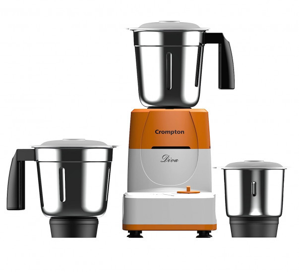 Crompton Greaves Diva DS51 Mixer Grinder with 3 Jars 500 Watts White medium