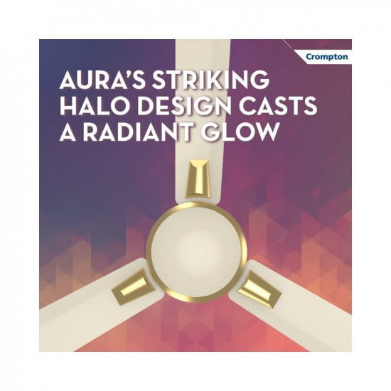 Crompton HIGHSPEED AURA 1200 mm (48 inch) Ceiling Fan (Ivory Deluxe) Star rated energy efficient fans