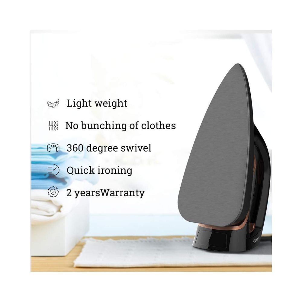 Crompton InstaGlide 1000-Watts Dry Iron with American Heritage Coating, Pack of 1 Iron