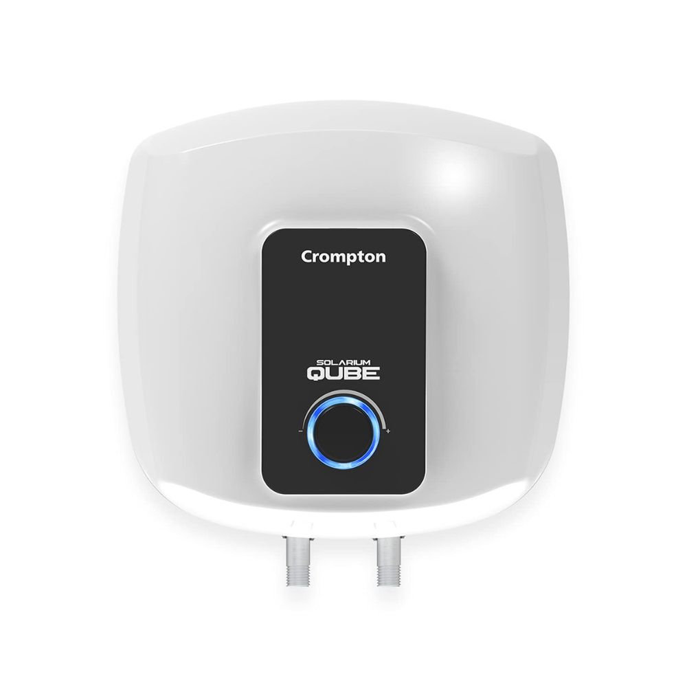Crompton Solarium Qube 10-L 5 Star Rated Storage Water Heater with Free Installation and Connection Pipes (White)