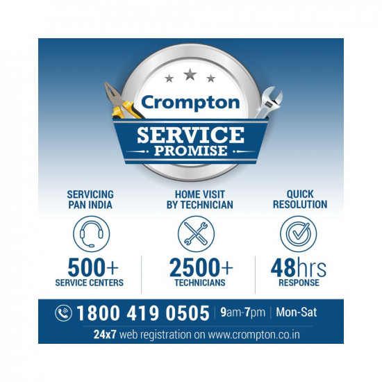 Crompton SUREBREEZE HILLBRIZ DECO 1200 mm (48 inch) Ceiling Fan (Smoked Brown) Star rated energy efficient fans